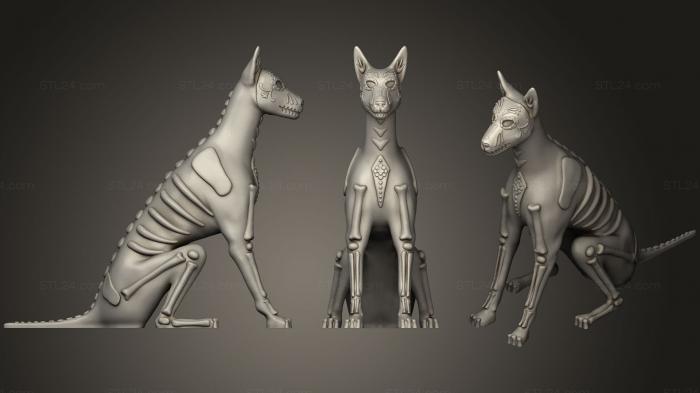 Animal figurines (Sugar Dog, STKJ_1516) 3D models for cnc